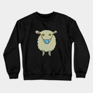 Anti-Mask Mask-Wearing Sheep Crewneck Sweatshirt